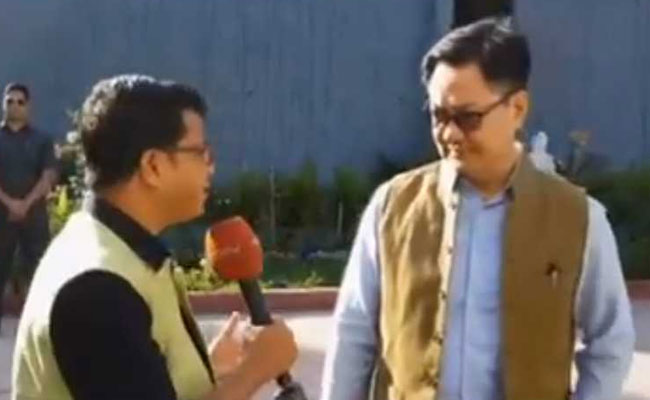 "This Is Not A Special Election...": Kiren Rijiju To NDTV