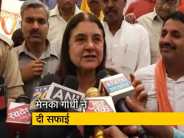 विवादित बयान पर मेनका गांधी ने पेश की सफाई