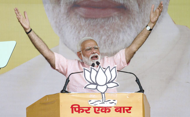 With "Modi, Modi" Chants, BJP Video Shows Off Logo, Slogan For Polls