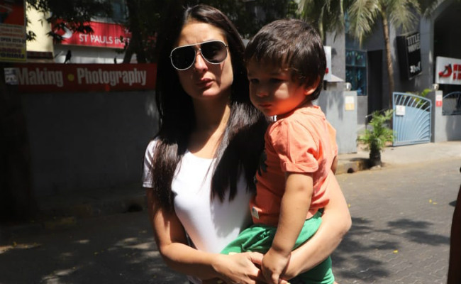 Kareena Kapoor Takes Son Taimur Along To Cast Her Vote