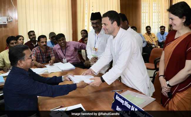 "Overwhelmed By Love," Tweets Rahul Gandhi After Wayanad Nomination