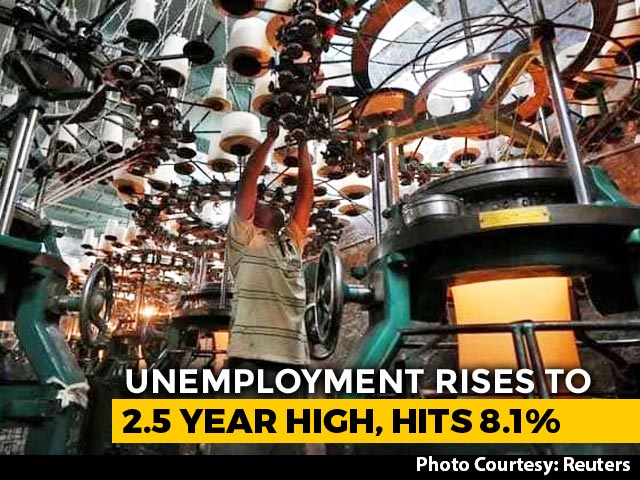 India's Unemployment Rate Hits Highest Level In Two-And-A-Half Years: Think-Tank