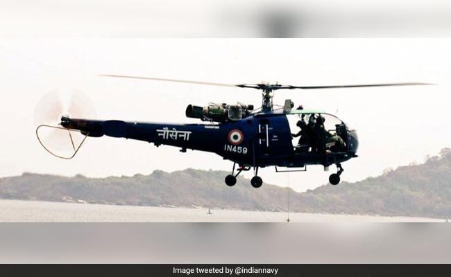 Indian Navy Helicopter Ditches In Arabian sea, Crew Safe