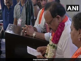 BJP Candidates Harsh Vardhan, Manoj Tiwari File Nominations In Delhi BJP Candidates Harsh Vardhan, Manoj Tiwari File Nominations In Delhi