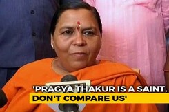 "Pragya Thakur Is A Saint, Don't Compare Me With Her": Uma Bharti "Pragya Thakur Is A Saint, Don't Compare Me With Her": Uma Bharti