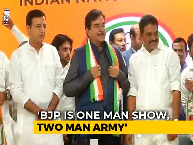 "BJP 1-Man Show, 2-Man Army": Shatrughan Sinha Joins Congress