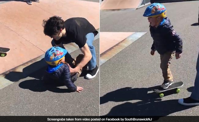 In Touching Video, Teens Teach Autistic Boy How To Skate On His Birthday