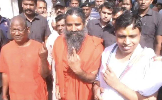 "Nationalism Key Issue," Says Ramdev After Voting In Haridwar
