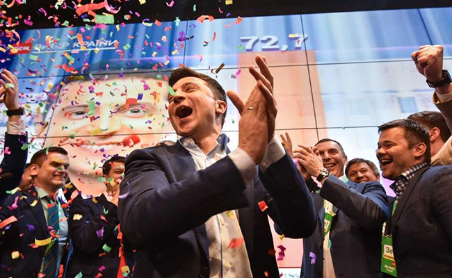Ukraine Comedian Volodymyr Zelensky Wins Presidency In Landslide