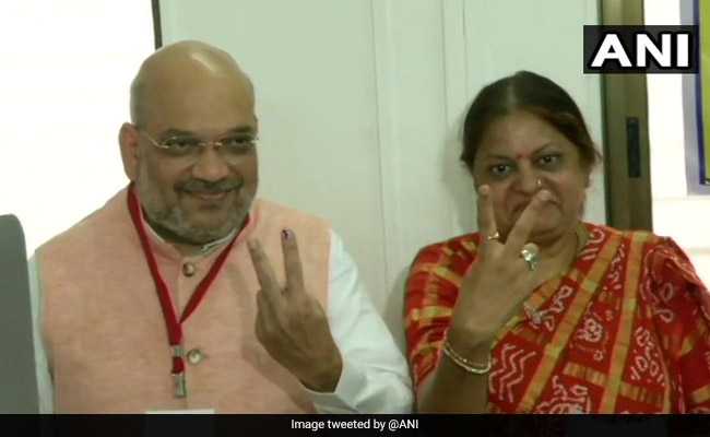 Amit Shah, Wife Vote In Ahmedabad As He Faces Big Test Today