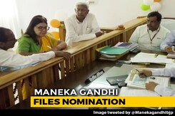 Maneka Gandhi Files Nomination From Sultanpur Lok Sabha Seat Maneka Gandhi Files Nomination From Sultanpur Lok Sabha Seat