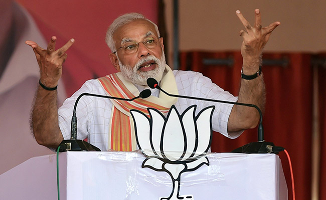 PM Modi Accuses Congress Of Election Scam, Looting Money Of Poor