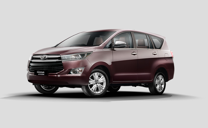 2019 Toyota Innova Crysta Diesel Launched In India; Prices Start At Rs. 14.93 Lakh
