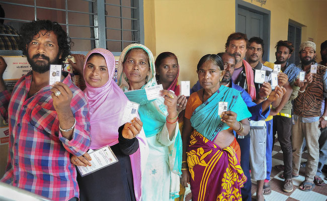 67.44% Voting In Karnataka. Crucial Shivamogga Seat Highest At 76.45%