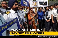 "Save Our Family": Angry Employees Protest As Jet Airways Grounded "Save Our Family": Angry Employees Protest As Jet Airways Grounded
