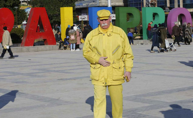 Mysterious 'Yellow Man' Refuses To Reveal Why He Wears Only One Colour