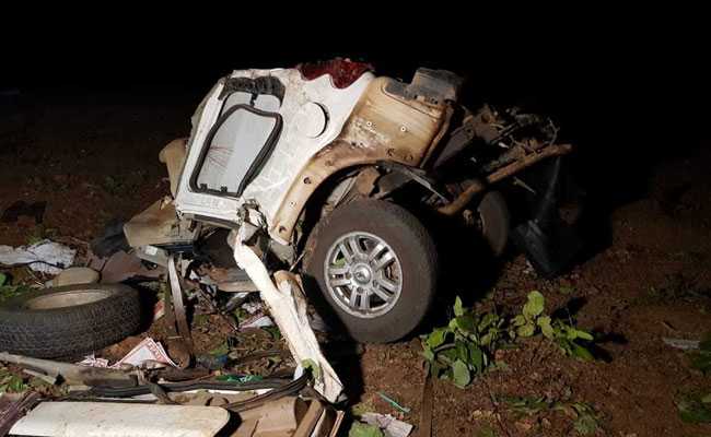 Bulletproof SUV Split Into 2 In Dantewada Maoist Attack On BJP Convoy