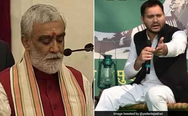 तनिक माथा ठंडा रखिए चौबे जी, नहीं तो माइंडवा ब्लास्ट हो जाएगा: अधिकारी को फटकारने वाले BJP मंत्री को तेजस्वी की सलाह