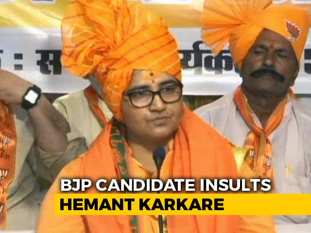 Had "Cursed" Hemant Karkare, Brags Sadhvi Pragya, Claps From BJP