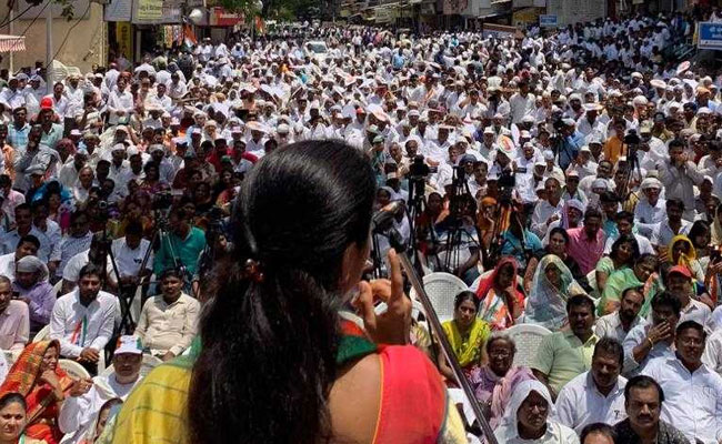 NCP's Supriya Sule Blasts BJP For "Abandoning Development" At Poll Rally NCP's Supriya Sule Blasts BJP For "Abandoning Development" At Poll Rally