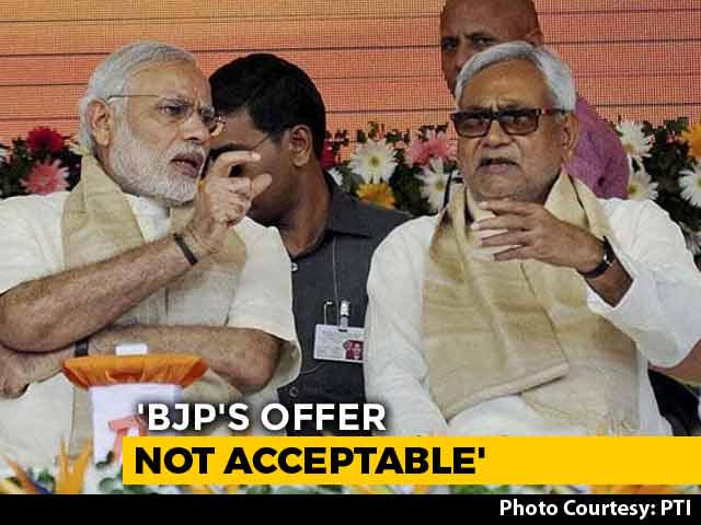 Nitish Kumar Turns Down BJP Offer For One Spot In Cabinet