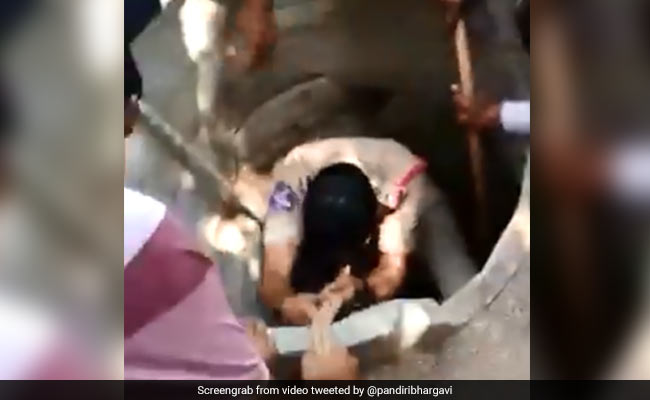 Telangana Cop Rescues Two Persons Trapped In Well