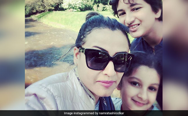Namrata Shirodkar Posts Pics Of Kids Sitara And Gautham 'Faffing Around' On Holiday