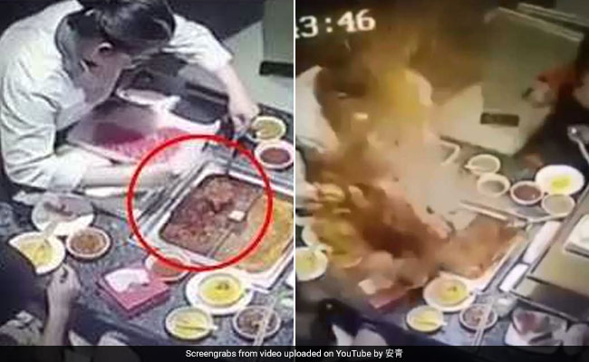 Boiling Soup Explodes In Woman's Face In Horrifying Video