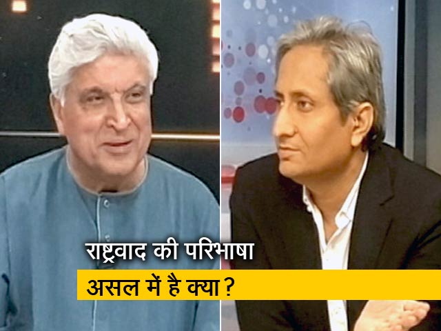 हर हिंदुस्‍तानी राष्‍ट्रवादी है : रवीश कुमार के प्राइम टाइम में बोले जावेद अख्‍तर