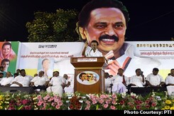 DMK-Congress Sweep Election In Tamil Nadu, Leading In 27 Seats DMK-Congress Sweep Election In Tamil Nadu, Leading In 27 Seats