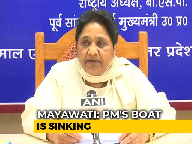 "PM Modi's Government Sinking Ship, Even RSS Has Abandoned It": Mayawati