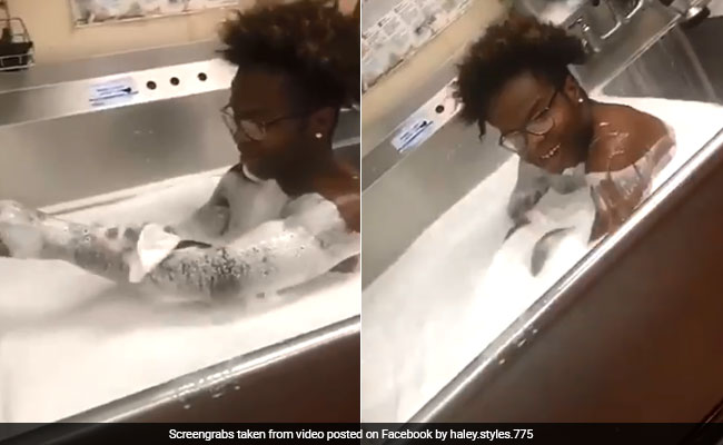 Outrage After Viral Video Shows Restaurant Employee Bathing In Kitchen