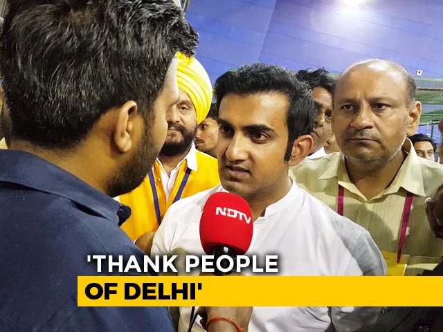After Big Election Win In Delhi, Gautam Gambhir's Warning To Arvind Kejriwal