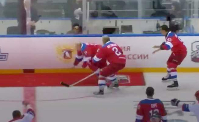 Watch: Russian President Vladimir Putin Falls Face-First On Ice In Viral Video