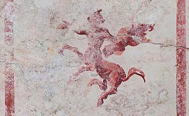 Secret Chamber Painted With Centaurs, Sphinx Uncovered At Nero Palace