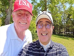 Trade Beef Aside, Donald Trump And Shinzo Abe Bond Over Burgers, Sumo And Golf Trade Beef Aside, Donald Trump And Shinzo Abe Bond Over Burgers, Sumo And Golf