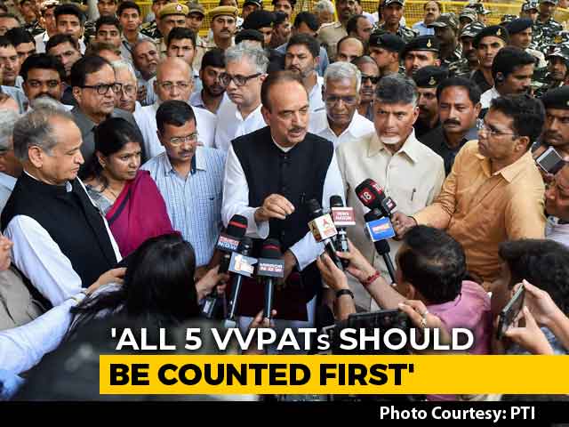 All 5 VVPATs Should Be Counted First: 22 Opposition Parties To Poll Body