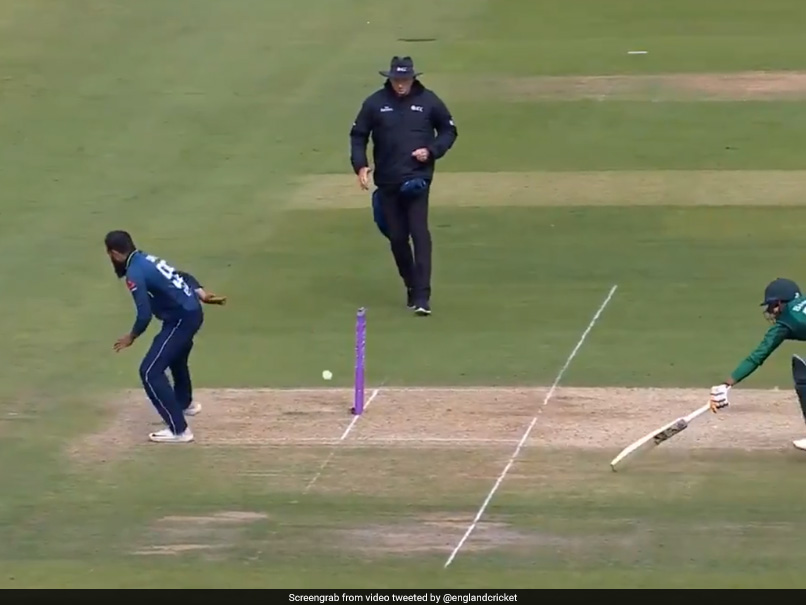 Stop What You're Doing To Watch Adil Rashid Pull Off A No-Look Run-Out