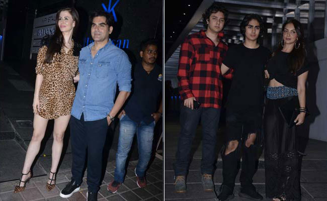 Giorgia Andriani Celebrates Birthday With Arbaaz, His Son Arhaan And Khan<i>daan</i>. See Pics