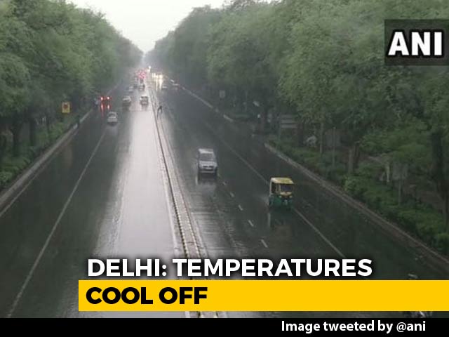 Rains Bring Relief From Scorching Heat In Delhi-NCR