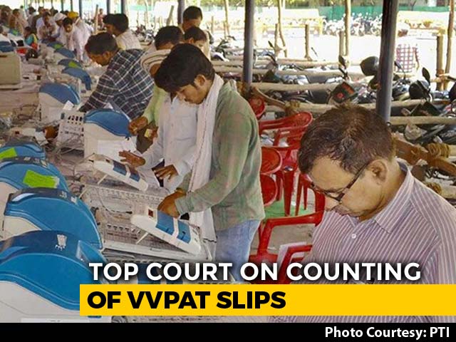 "Nonsense": Top Court Rejects Request On Counting Of 100% VVPATs