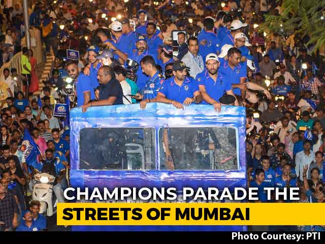 Watch: Mumbai Indians Set Out For Champions Parade Amid Heavy Fanfare