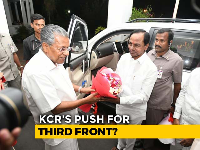 As KCR Launches "Third Front" Meetings, Stalin Says "Busy" With Campaign