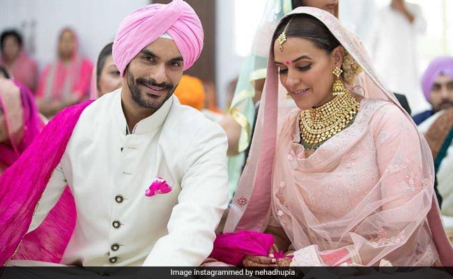 On First Wedding Anniversary, Neha Dhupia And Angad Bedi Share Memories From The 'Most Special'  Day Of Their Lives