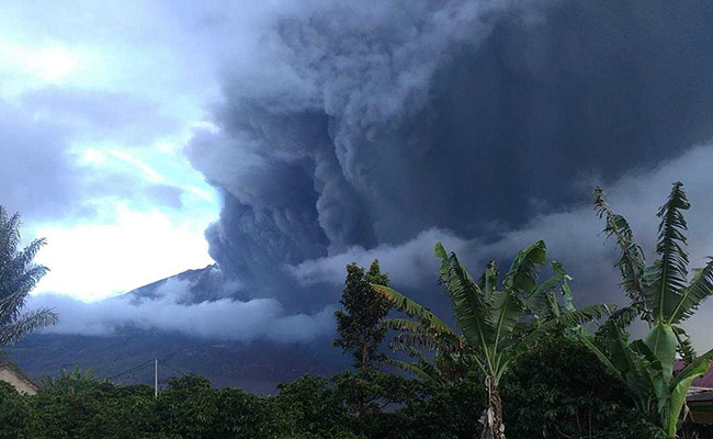 Indonesian Volcano Erupts, Sending Smoke, Ash More Than 6,000 Feet In Air