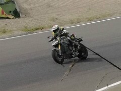 Ducati Naked V4 Spotted On Test In Italy