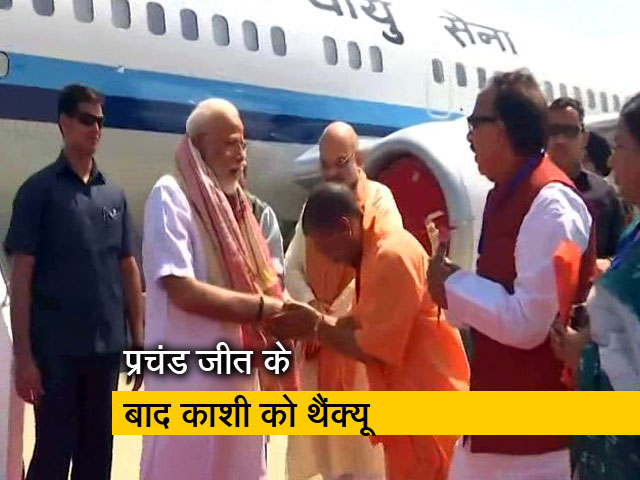 जनता को धन्यवाद देने के लिए पीएम मोदी पहुंचे वाराणसी