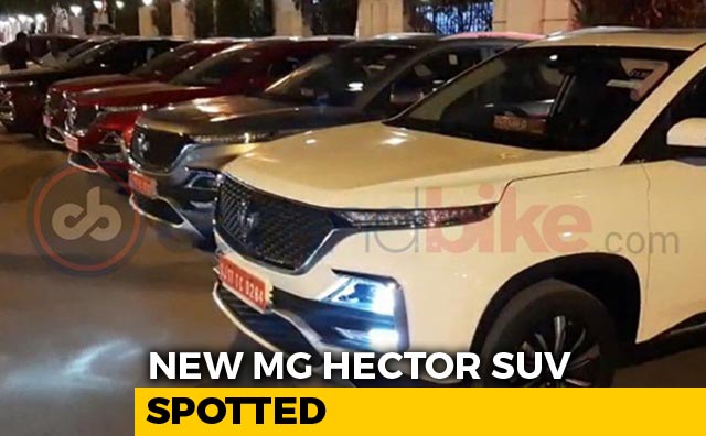 Upcoming MG Hector SUV Spotted