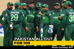 Cricket World Cup 2019: Pakistan Bowled Out For 105 Against West Indies Cricket World Cup 2019: Pakistan Bowled Out For 105 Against West Indies