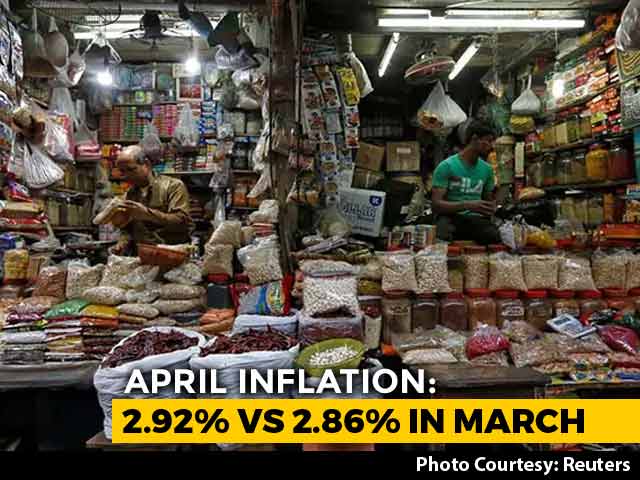 Consumer Inflation Accelerates To 2.92% In April